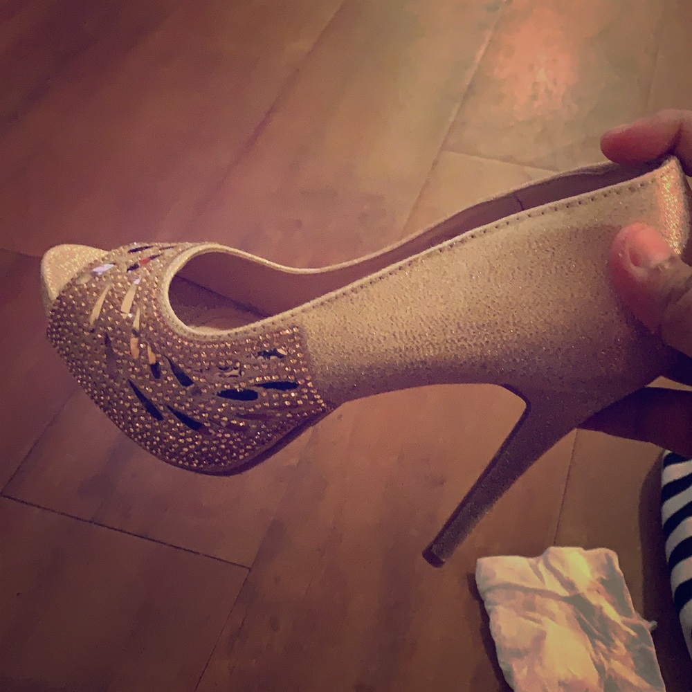 High Rose Gold Heels